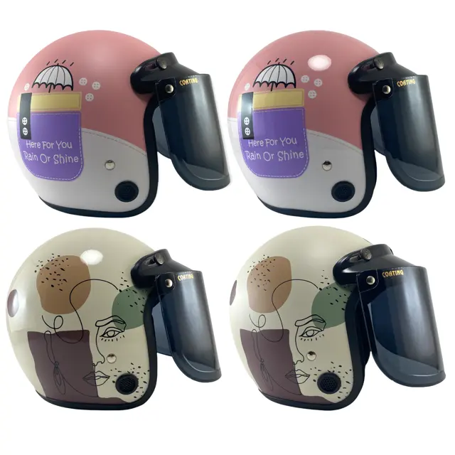 Helm Bogo Wanita Dewasa Motif Kekinian