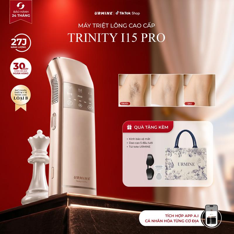 URMINE - Máy Triệt Lông IPL Cao Cấp Tại Nhà | Công Nghệ Ánh Sáng Kép × Làm Lạnh Sapphire Cực Sâu 2°C | Kết Nối App Thông Minh