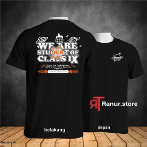 Kaos Kelas Custom Bisa ganti text dan Custom Design Sendiri  Sablon Digital Bahan Combed