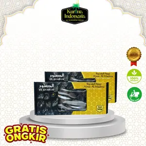 Kurma Ajwa Organik Premium 500gr Elshanum Castle Farms - Kurma Elshanum Food Snack