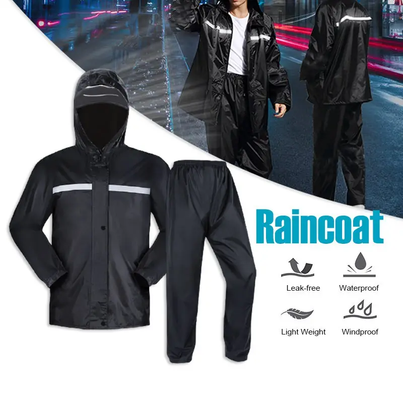 Premium Set Double Layer Raincoat With Extra Protection Hat & Pocket Baju Hujan Dan Topi Rain Coat Rainsuit Murah Viral and Rainshoes Cover Kasut Hujan Unisex Outdoor