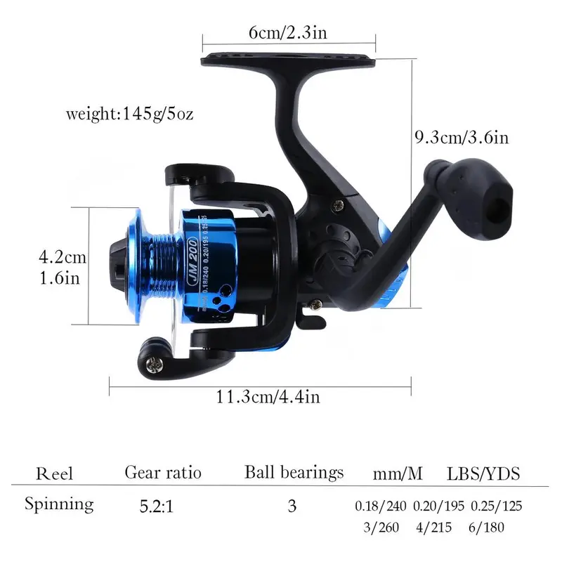 Joran Pancing Set 1.8M 6 Bagian Spinning Fishing Rod Reel Set Fiber Glass Telescopic untuk Air Tawar Anak-anak Fishing Pancingan Set Lengkap 6
