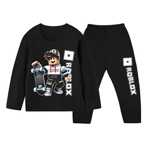 Baju Tidur Anak Laki-laki Roblox Piyama Setelan Panjang Ukuran 1 Sampai 10 Tahun Katun Katun Lengan-2020