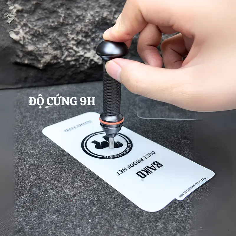 Kính Cường Lực iPhone Không viền Đen Kính Baiko Chính Hãng Cao Cấp , Kính Full màn - Bo Viền 3D Chống Mẻ Cạnh - Màng Loa Chắn Bụi - Full Lớp Nano 6