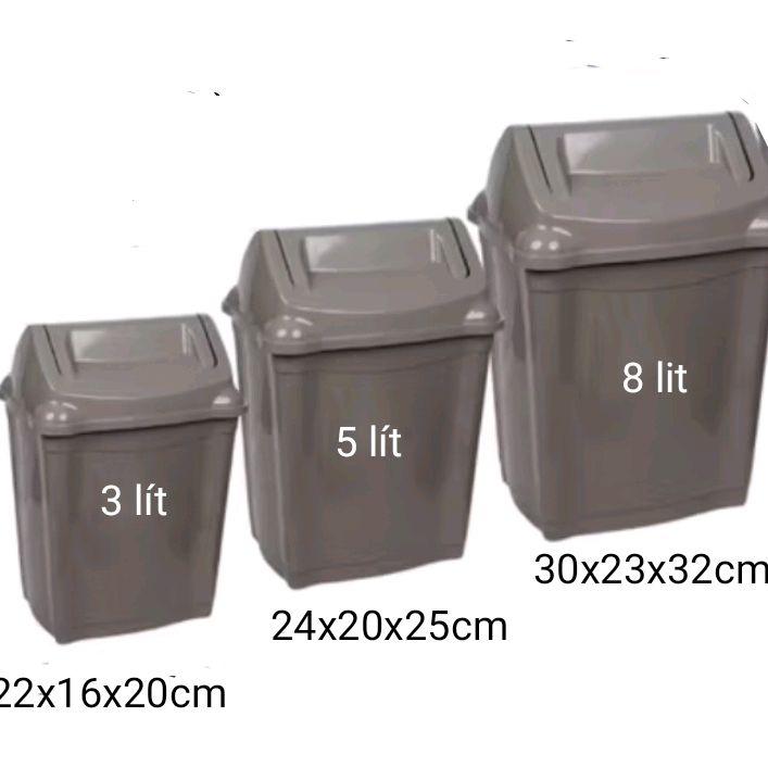  Xô đựng rác gia đình cá nhân có nắp lật tiện lợi hàng nhựa cao cấp việt nhật Thùng Rác 