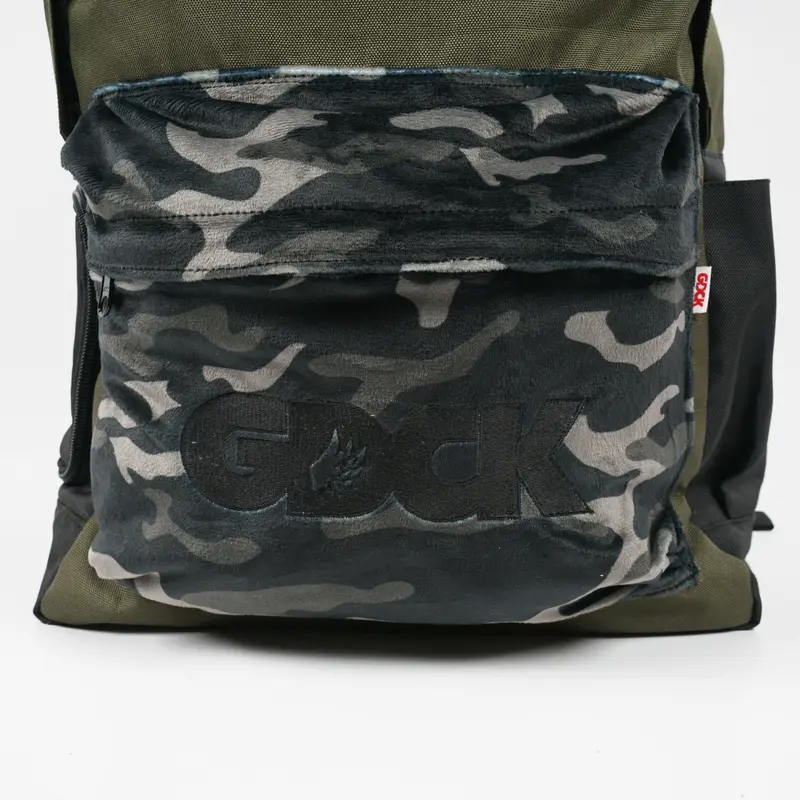 GDCK Backpack Olive LAMIA / Tas Ransel Punggung Nilon / Tas Bagpack Sekolah Motif Camo 3