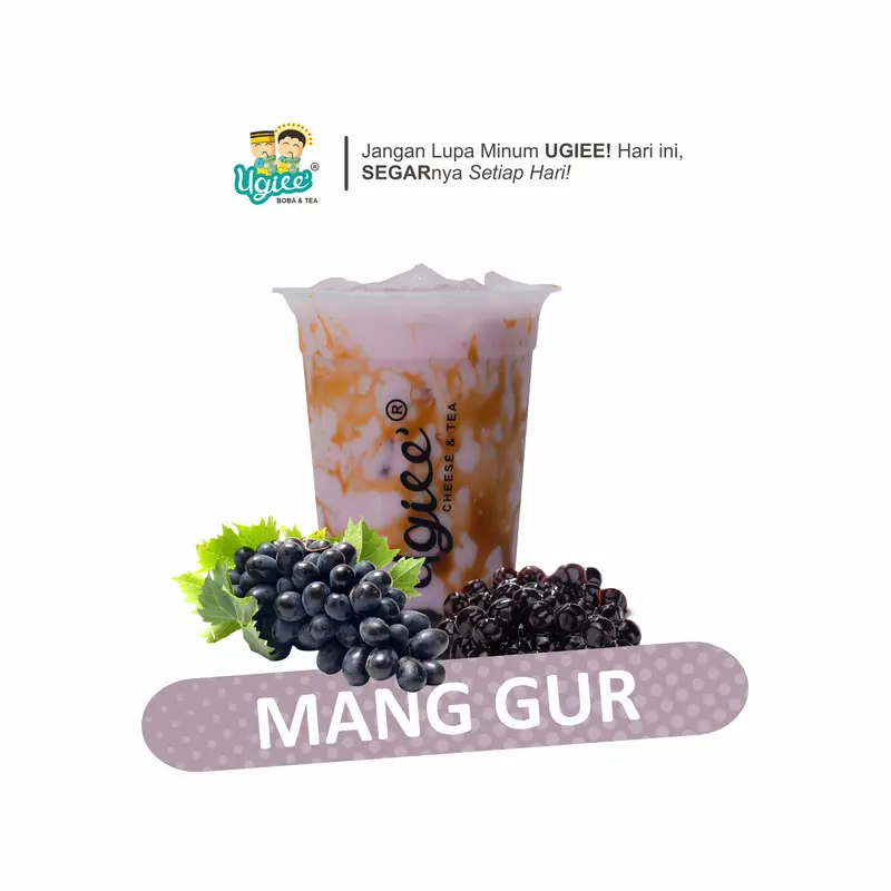 Anggur 16oz - Isi 1 sachet Bubuk Minuman Racikan UGIEE Boba & tea 0