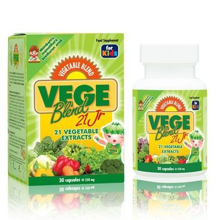 Vegeblend 21 Junior 30 kapsul atasi anak susah makan dan cukupi kebutuhan sayur pada anak 0