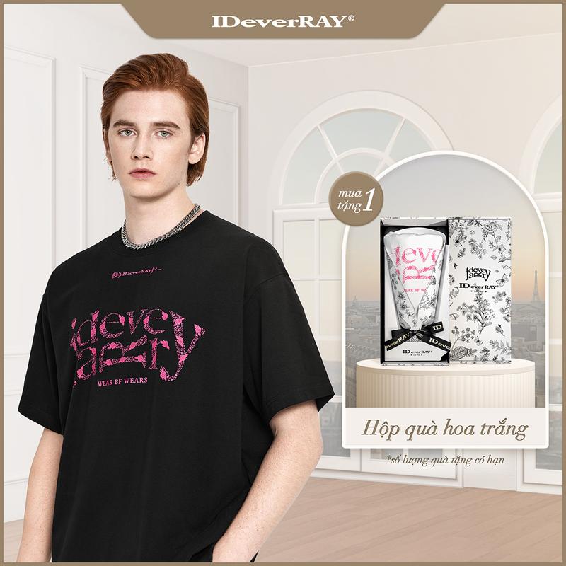 [HỘP HOA TRẮNG] Áo thun unisex cao cấp chính hãng IDeverRAY quà tặng cho người yêu thương, [DARLING - Yêu dấu] form oversize chất liệu cotton 260gsm