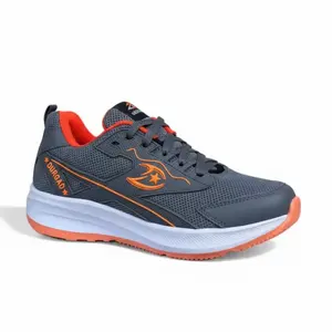 DURGAD SPORT abu orange,sepatu olahraga&casual,kanvas,dan karet phylon,nyaman untuk jogging dan senam,gratis kaos kaki