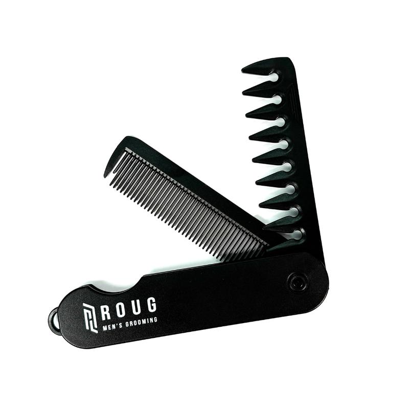 Lược gấp gọn ROUG MENS GROOMING 2 đầu cao cấp