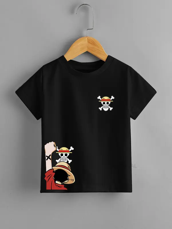 Eksternal Style Original Baju Kaos Distro Anak Laki Laki/Anak Perempuan Umur 1-12 Tahun Bahan Cotton combet30s / Kaos anak / baju kaos one piece luffy Combed Katun 0