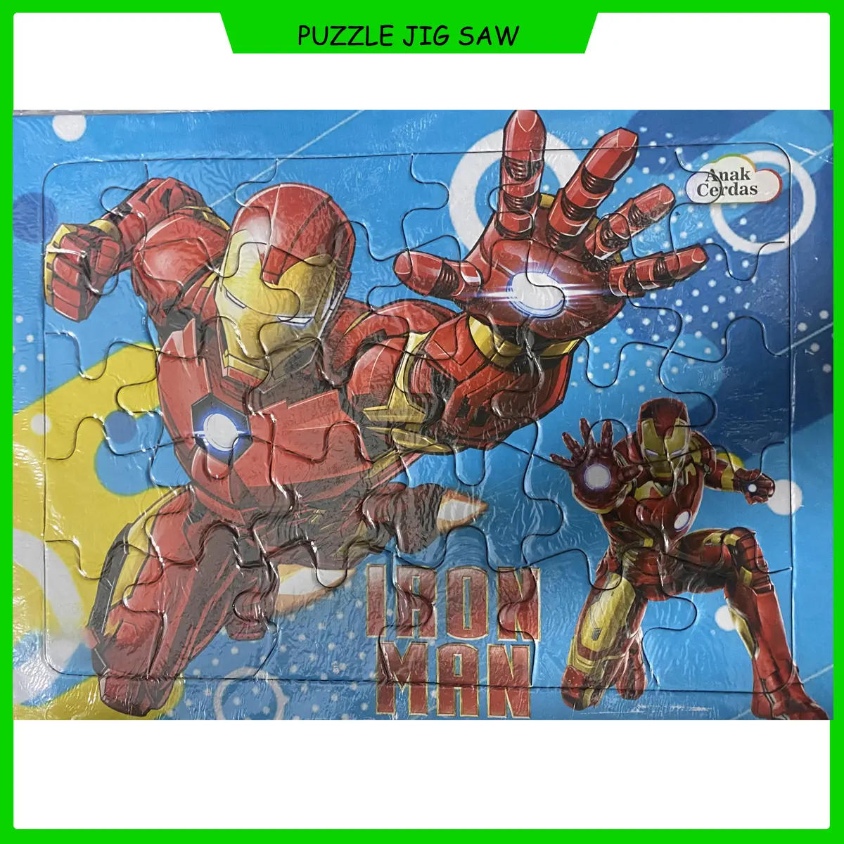 Puzzle super hero avenger iron man kartun jigsaw memory mainan edukasi anak penyortir susun gambar PAUD TK anak toy board game permainan gambar daya ingat test IQ