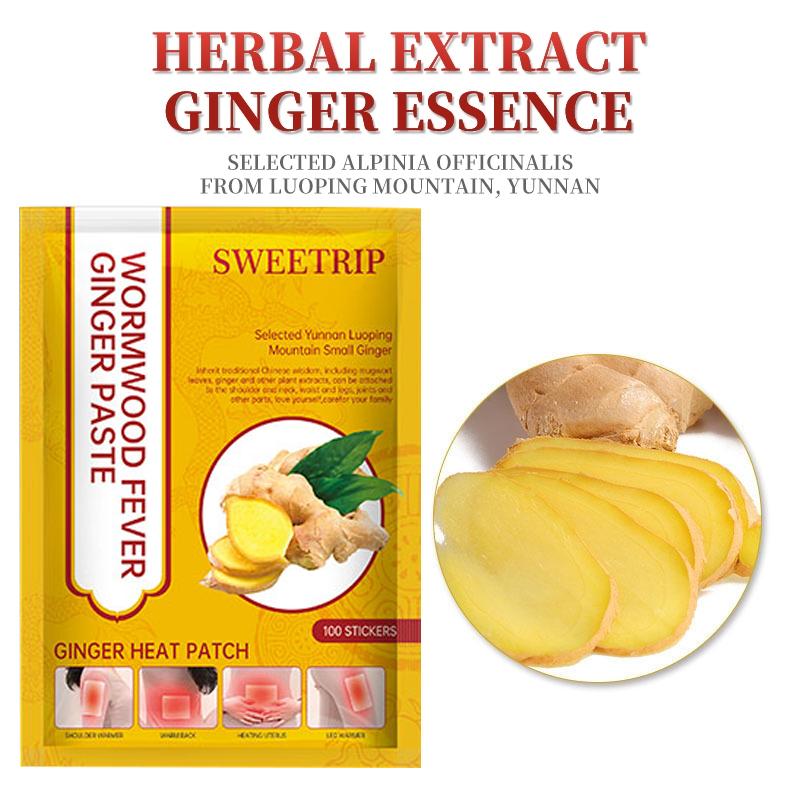 100PCS GINGER PATCH HERBAL KOYO JAHE PATCH KNEE PLASTER PATC - Shop ...