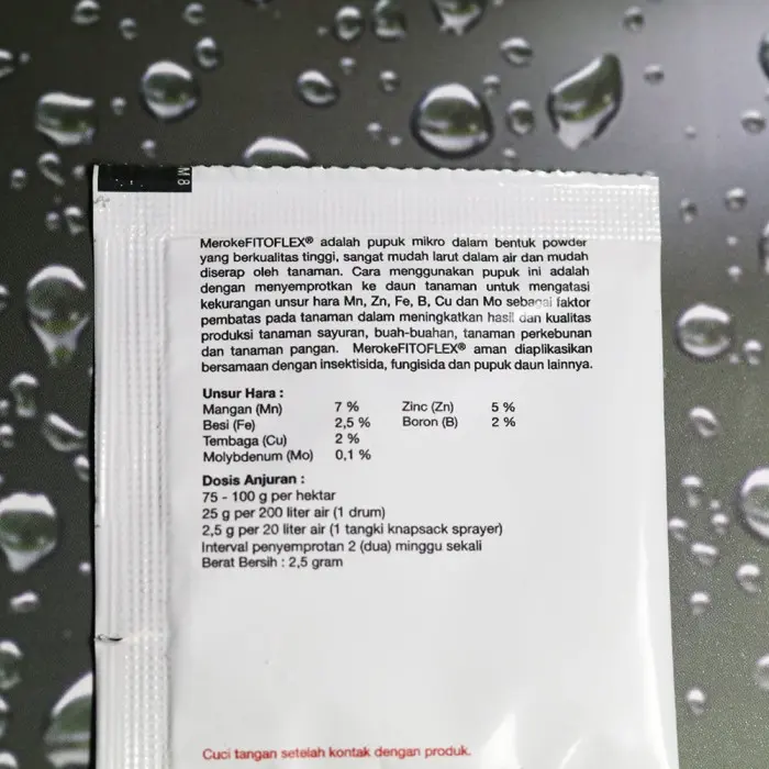 Pupuk Mikro Meroke Fitoflex 25 Gram - Nutrisi Mikro Terbaru 3