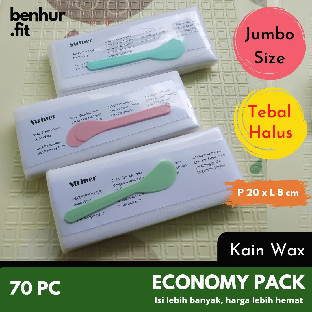 [70 Lembar] Kain wax / Kertas Waxing / Strip Wax / Reusable