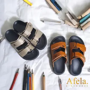 Obral sandal slop cewek kekinian motif Aliza ori Afela size 36-43|Sandal perempuan kekinian free box
