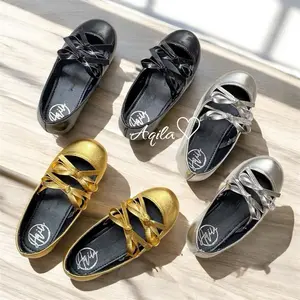 ￼￼Sepatu Anak Sepatu Balet Anak Perempuan Flatshoes Anak Balita Pita Perekat Lucu Sol Empuk Anti Slip Termurah Size 22-30 Glamour