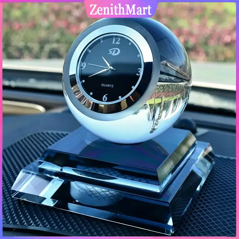 C0D 3 IN 1 Pajangan Dashboard Mobil Motif Jam Aktif Pengharum Ruangan Mobil Crystal