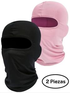 Piezas-Máscara facial antipolvo multicolor, casco para ciclismo, mangas para protección solar, capucha para motocicleta de cara completa, transpirable, unisex, primavera y otoño