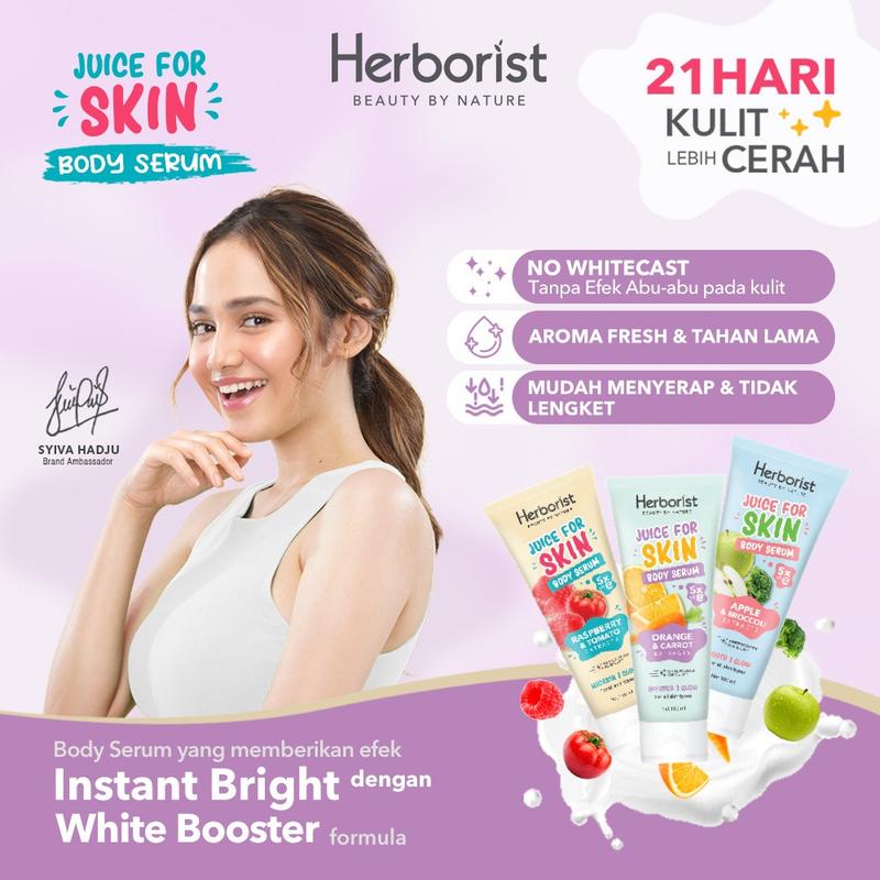 HERBORIST BODY SERUM 3 PCS HERBORIST ORIGINAL PEMUTIH BADAN BPOM 21 HARI PUTIH 5