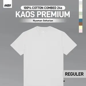 Aerostreet T Shirt Polos Cerah Kaos T-Shirt Tshirt KBAAA