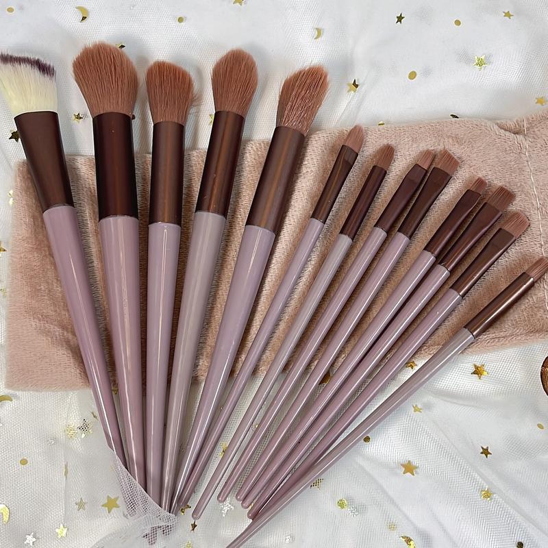 Bộ Cọ Trang Điểm 13 Chiếc 5 Màu Thích Hợp Cho Phấn Phủ Phấn Má Hồng Và Kem Che Khuyết Điểm Tiện Lợi Cọ Đánh Phấn Mắt Dụng Cụ Trang Điểm Bộ Đầy Đủ Cọ Dụng Cụ Làm Đẹp Trang Điểm
