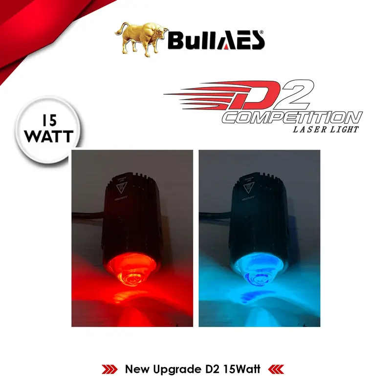 Lampu Tembak Laser Bullaes D2 Competition 15 Watt Devil Eye Car 1