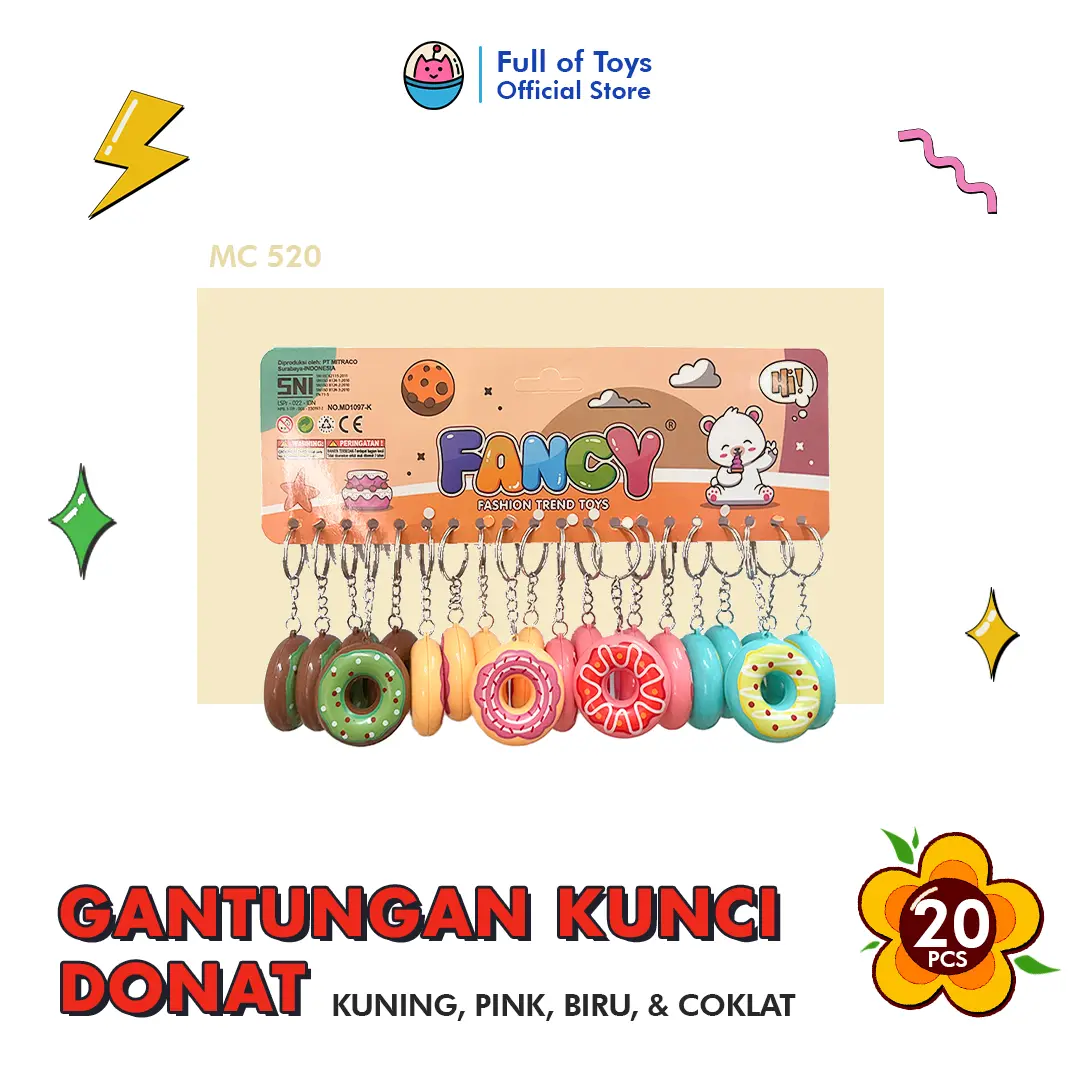 Gantungan Kunci Donat MC 520 - Full of Toys