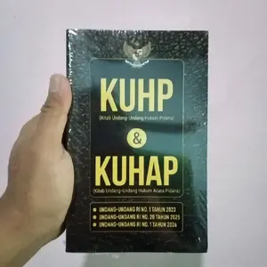 Buku KUHP & KUHAP Undang Undang RI no 1 Tahun 2023