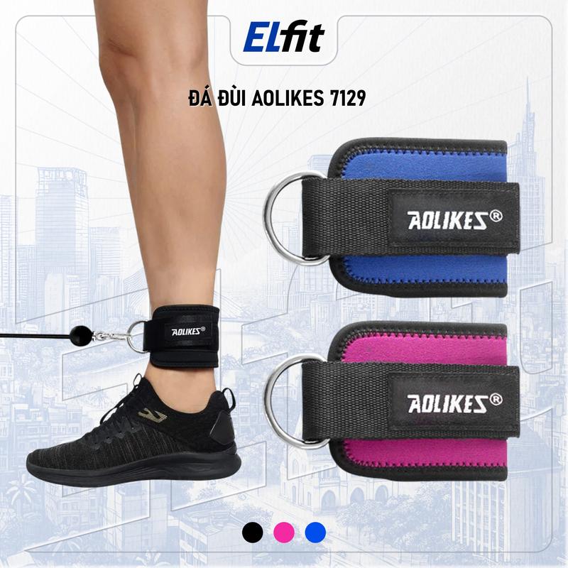  Phụ Kiện Quấn Cổ Chân Tập Gym Aolikes A-7129 Nam Nữ Chất Liệu SBR Dây Đai Quấn Đùi Tập Cơ Vòng Ba 