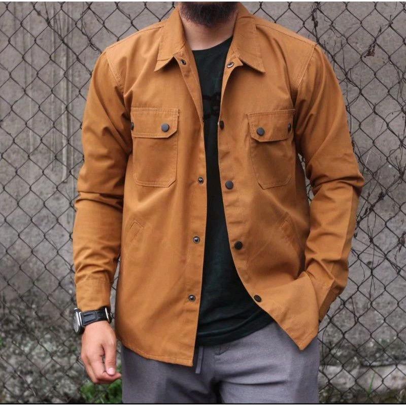 Kemeja Trucker Semi Parka Pria Cassual Premium Ready Ukuran S-XXXL 9