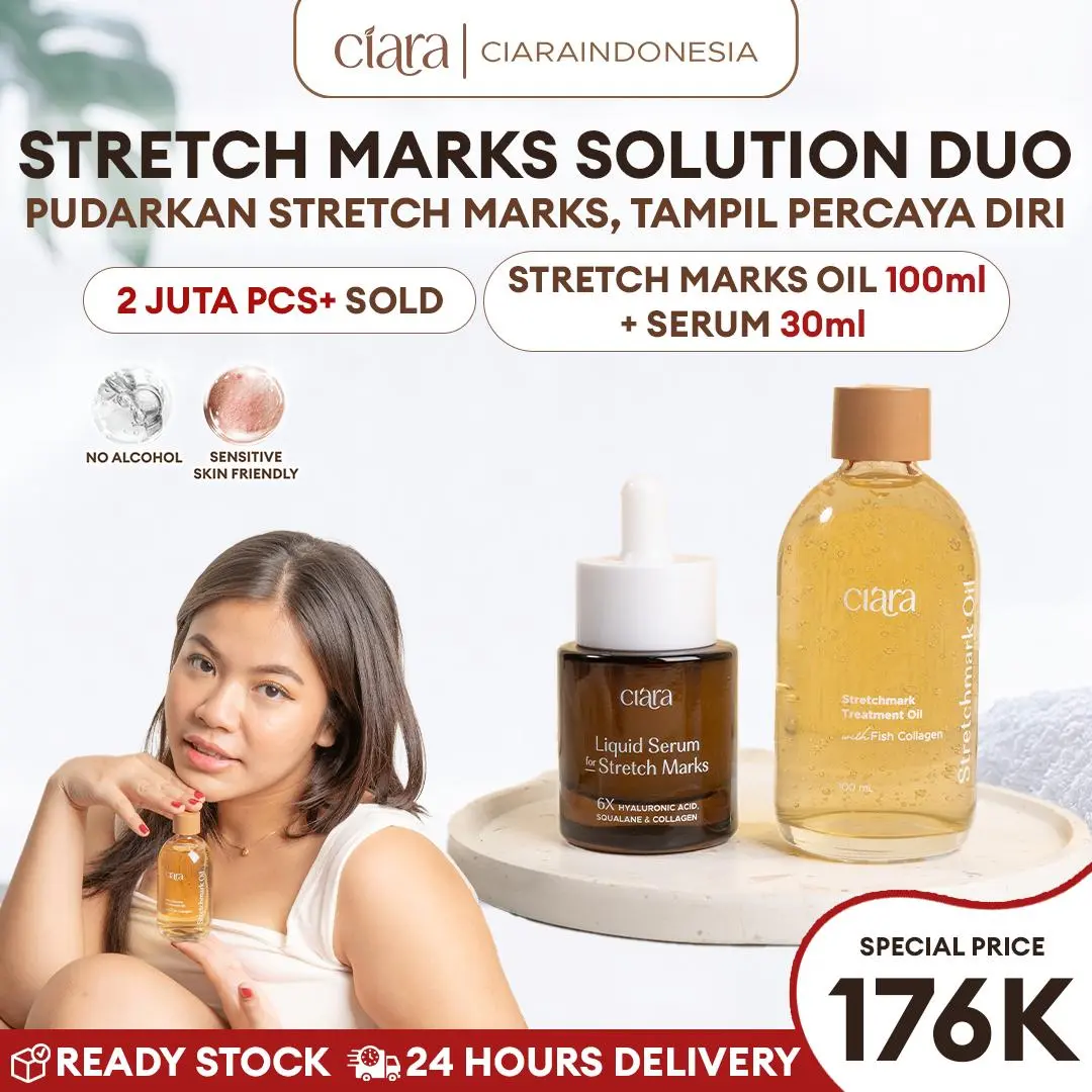 Ciara Stretchmark Treatment Oil  X Stretchmark Serum
