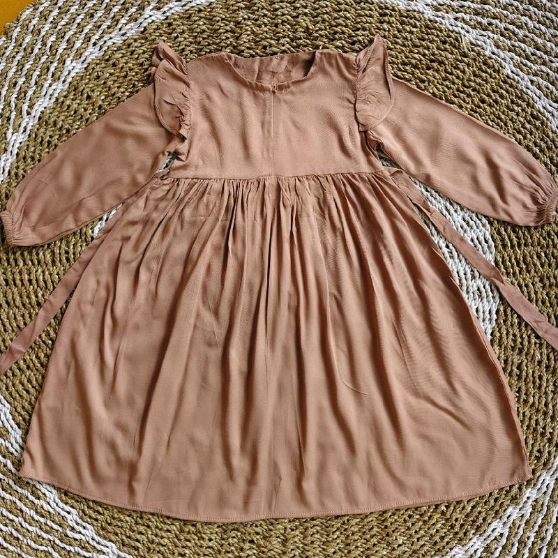 Gamis Anak Hanum Rayon Twill Usia 1-12 Tahun Muslim Dress 3