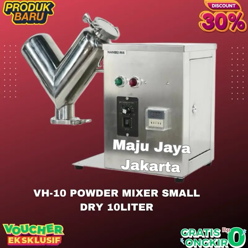 VH-10 Small Dry Powder Mixer Raw Material Mixer Powder 10 Liter Barell Volume