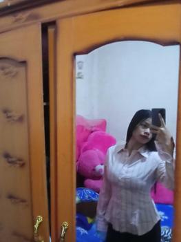 Product Review of Wispie Girl Boss Fitted Shirt | Kemeja kerja wanita fit garis stripe karet Lembut pink hijau biru from m**n 0
