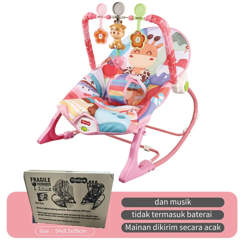 FLYBB Kursi Goyang Manual Bayi /Bouncer Bayi 10 In 1 Premium dilipat music Bouncer 3