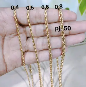 KALUNG TITANIUM TAMBANG WANITA DAN PRIA TIDAK GATAL DAN TIDAK LUNTUR