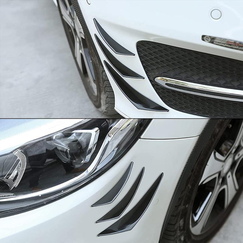 Product Introduction of Universal Car Spoiler Canards Kit Auto Front Bumper Lip Splitter Valence Stickers Body Anti-Collision Diffuser Exterior Soft Rubber Decorative Accessories 23