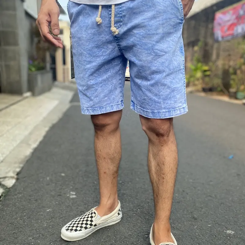 Celana Pendek Pria Snow Premium Kualitas Terbaik - Jeans, Shorts, Katun 4