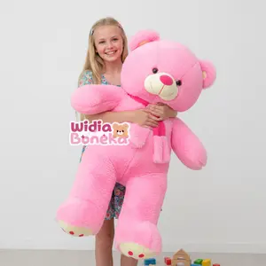 Boneka Boneka Teddy Bear Syal Telapak Jumbo 90cm PREMIUM RASFUR Lembut Aman Dapat Dicuci Isi Dacron Kualitas Terbaik Plastik Dolls