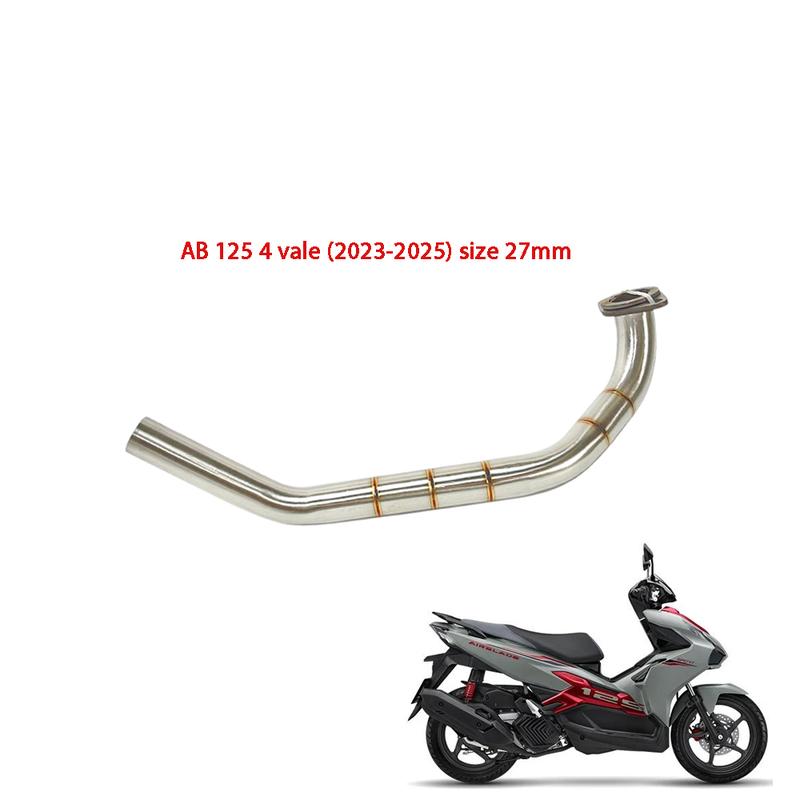 Cổ pô xe máy inox 304 lắp đặt zin cho Air Blade 2013-2025