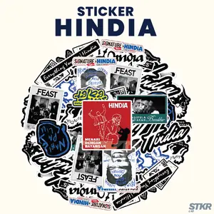 Stiker Hindia Baskara Putra | Sticker Vinyl Tahan Air dan Anti Luntur | Sticker Laptop dan Case HP Aesthetic