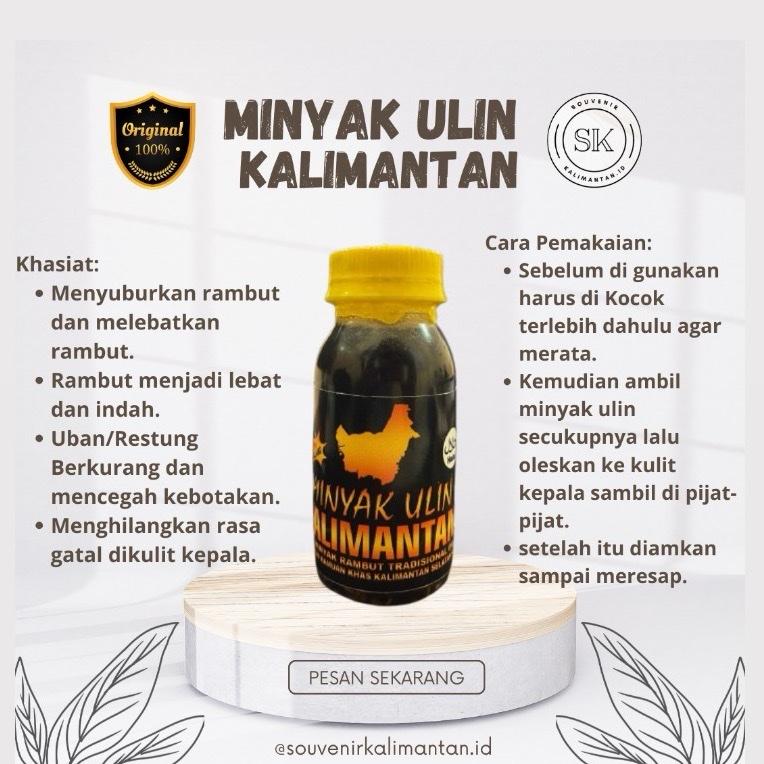 Minyak Buah Ulin Khas Kalimantan isi 60 ml penumbuh rambut/ menghitamkan rambut Hitam Melebatkan Rontok Memanjangkan Penghitam herbal 2