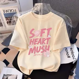 Kaos Distro Oversize Anak SOFT HEART MUSH Anak Perempuan - Baju Atasan Oversize Anak Perempuan Umur 3-14 Tahun Fashion