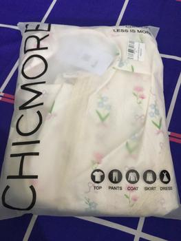 Product Review of 【ready stock】CHICMORE Kemeja leher bulat dua kali lipat dan pakaian bunga terang from a**t 0