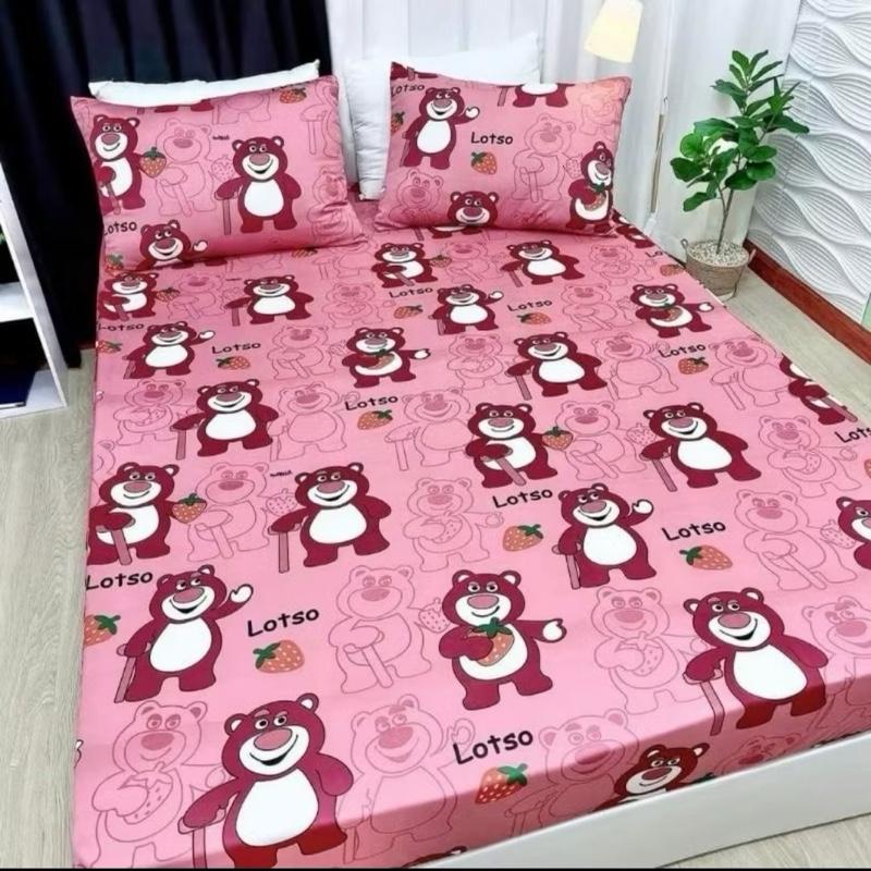 Product Introduction of Bộ ga gối 3 món poly cotton, Bộ ga giường + 2 vỏ gối,  Drap giường 1m6, 1m8 2m nhiều họa tiết, mẫu mới 1