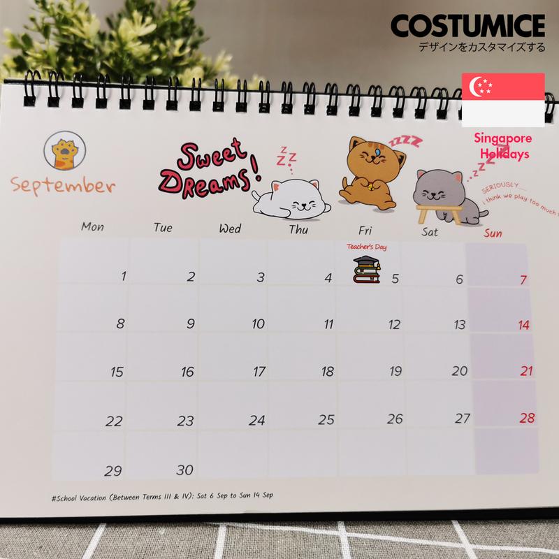 Product Introduction of [NEW! 2025 SG READY STOCK] Lucky Fortune Cats 2025 Singapore Desktop Calendar 19
