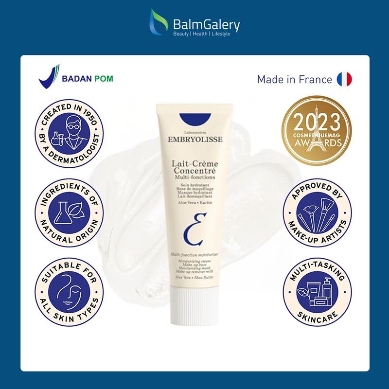 Embryolisse Lait-Creme Concentre 75ml Miracle Cream 6 IN 1 Pelembab Moisturizer Wajah Makeup Base Primer 1pcs 1