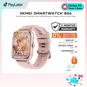 SKMEI B56 | bluetooth call | heart rate tracker | jam tangan wanita pria | kalkulator | jam tangan pintar | mendukung strava
